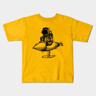 Dream Big Space Astronaut Doodle Drawing Kids T-Shirt